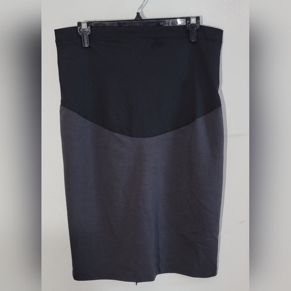 Maternity Gray Pencil Skirt NWT